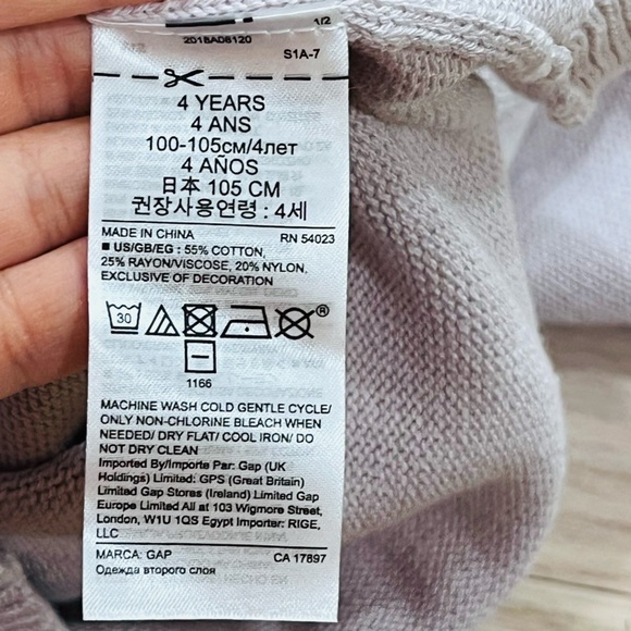 Baby Gap Reindeer Crewneck Sweater Size 4 NWT $35 - Picture 6 of 6